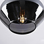 1-lichts hanglamp Mala smoke glas - breed glas