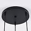 Design hanglamp in smoke glas, 3-lichts - Mala