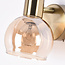 Wandspot in Goldmessing  mit amber Glas - Pilou