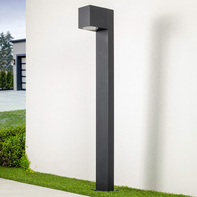 Industrielle Stehleuchte mit quadratischem Kopf, 50 cm - Simone