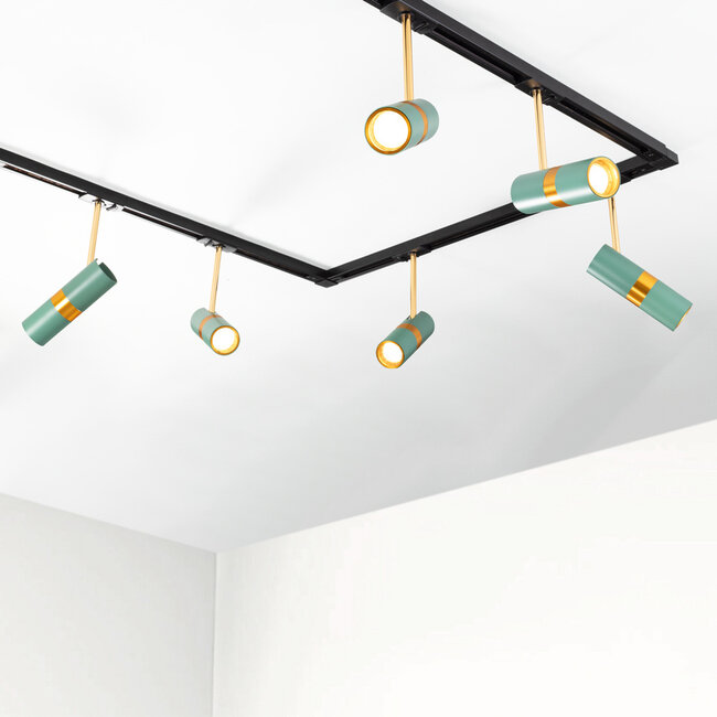 1-Phasen-Schienensystem 1,5 Meter Blau mit Gold - Remi