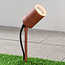 Moderner Gartenstrahler Clark - rostbraun
