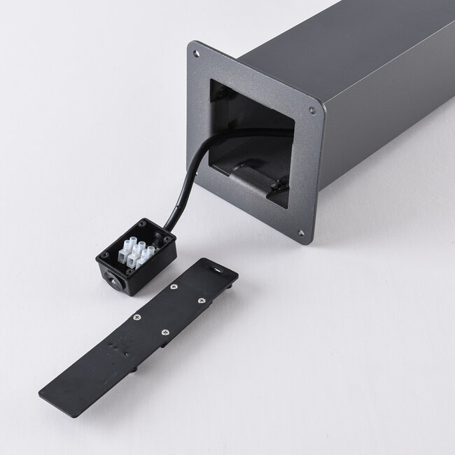 Industrielle Sockelleuchte Jet - anthrazit - 40 cm