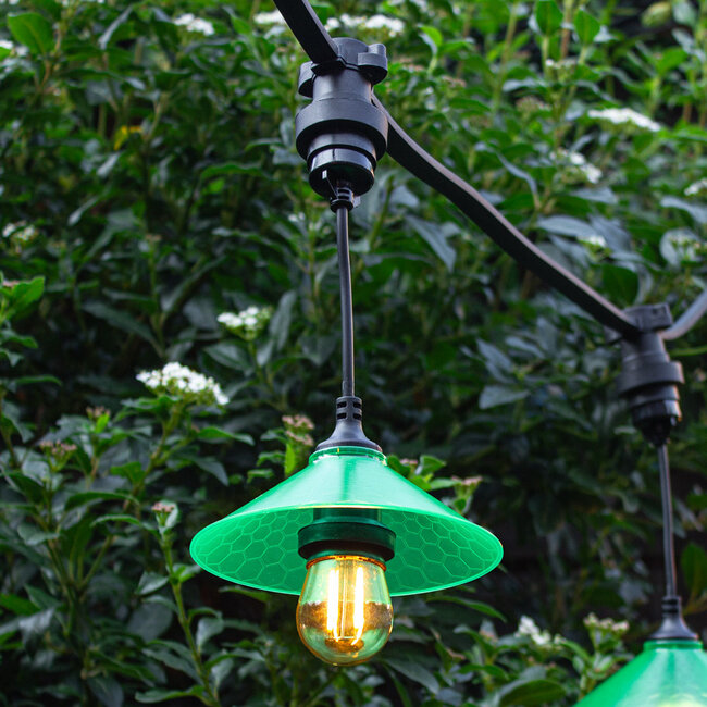 Schirm für Illu-Lichterketten-Lampen - grün