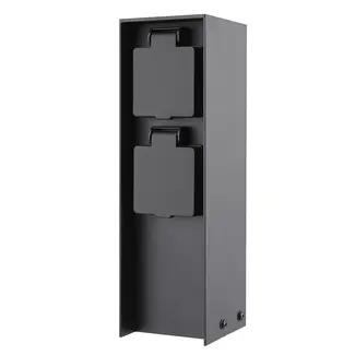 Steckdosensäule für Außen - IP44, 2 Steckdosen