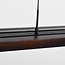 Dimmbare Design-Pendelleuchte schwarz mit dunklem Holz - Liana