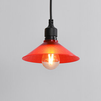 Schirm für Illu-Lichterketten-Lampen - rot