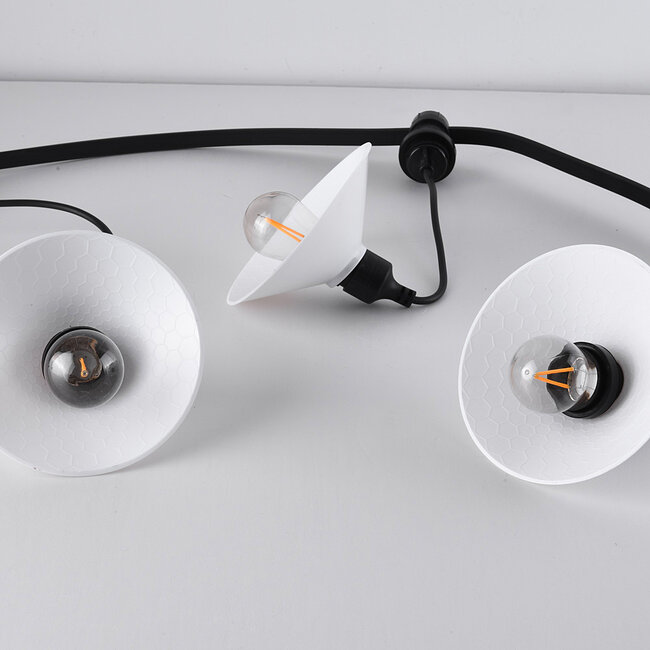 Schirm für Illu-Lichterketten-Lampen - weiß