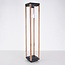 Staande buitenlamp Paca, 80 cm - houtlook