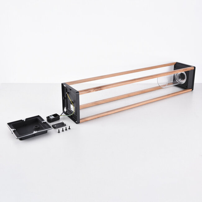 Sockelleuchte Paca 50 cm - Holzoptik