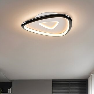 Deckenleuchte Cellu mit 3-stufiger Dimmung in schwarz mit Chrom