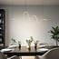 Design-Pendelleuchte Linea in geschwungener Form mit 3-stufiger Dimmung