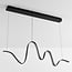 Design-Pendelleuchte Linea in geschwungener Form mit 3-stufiger Dimmung