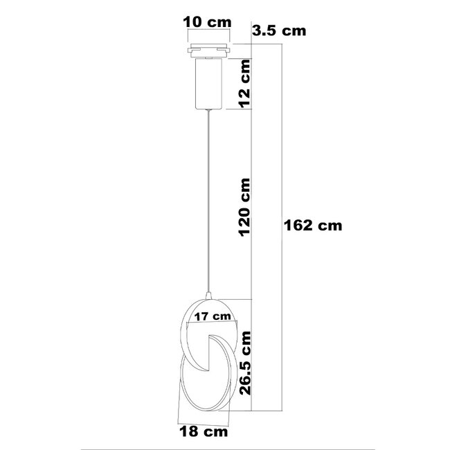 7W Schienenspot 1-phasig Omri mit dimmbaren LEDs - schwarz
