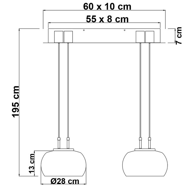 Schwarze Pendelleuchte Katla mit Rauchglas und 3-stufiger Dimmung