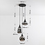 Moderne Pendelleuchte mit Rauchglas, 3-flammig - Loua