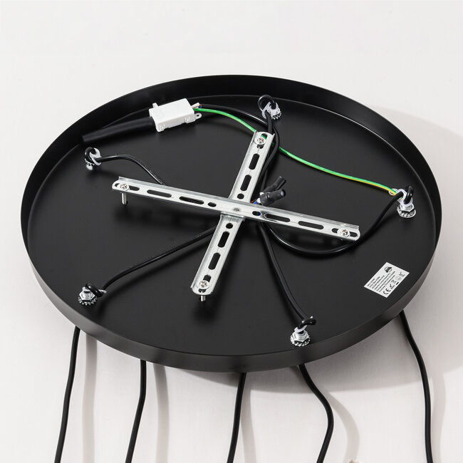 Pendelleuchte 5-flammig mit farbigem Glas - Liya