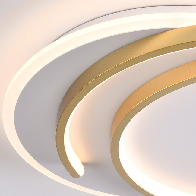 Design-Deckenleuchte 2-flammig Reza mit dimmbaren LEDs - rund