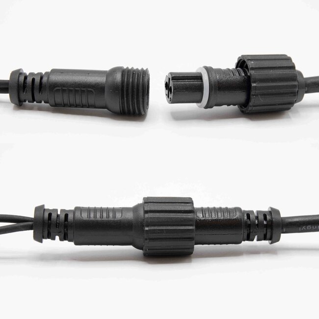 Lichtvorhang erweiterbar schwarz | ab 2 Meter | 300 LEDs | 2200K extra warmweiß mit Funkeln | Gummi