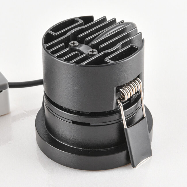 9W Einbaustrahler Meya mit Ring - schwarz