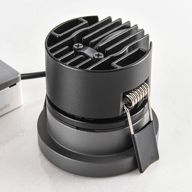 9W Einbaustrahler Meya mit Ring - dunkelgrau