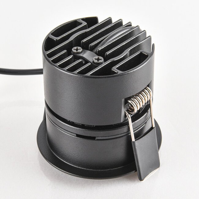 9W  Einbaustrahler Meya mit Ring 4 - schwarz