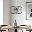 Industrial-Hängelampe Hilo aus schwarzem Metall