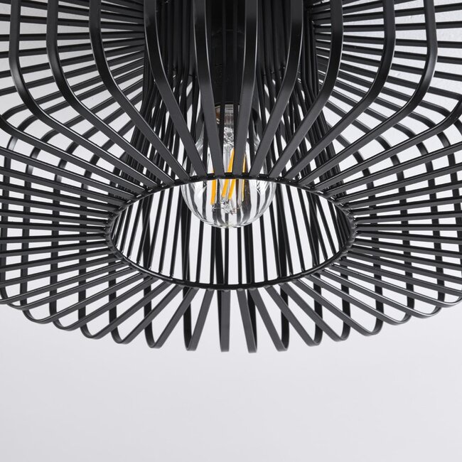 1-flammige Deckenlampe Metallo - Schwarz
