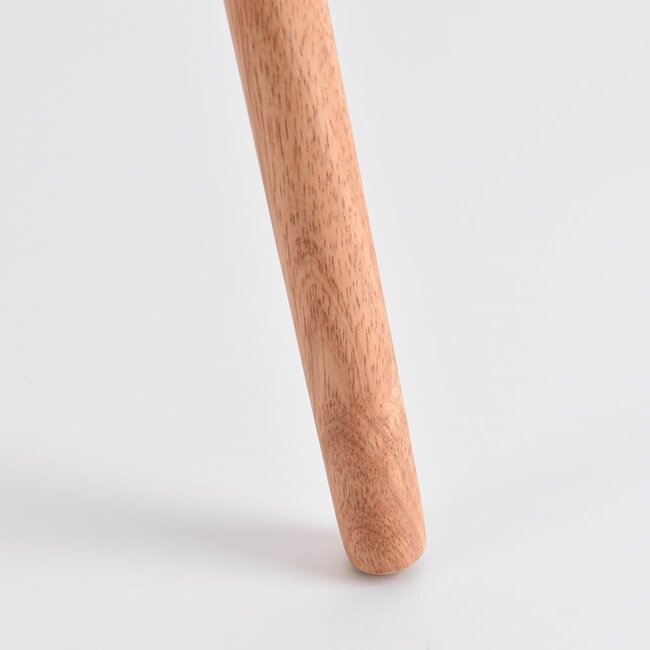 Holz Stehleuchte dreibeinig mit Rattanschirm - Vime