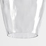 1-flammige Hängelampe Verona - längliches transparentes Glas mit Wölbung