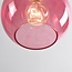 1-flammige Hängelampe Liya in rotem Glas, Variante 4