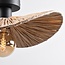 Deckenlampe Satu aus geflochtenem Raffiapapier