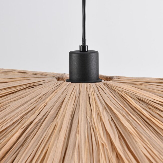 Hängeleuchte mit Raffiapapier Ø58 cm - Bahan