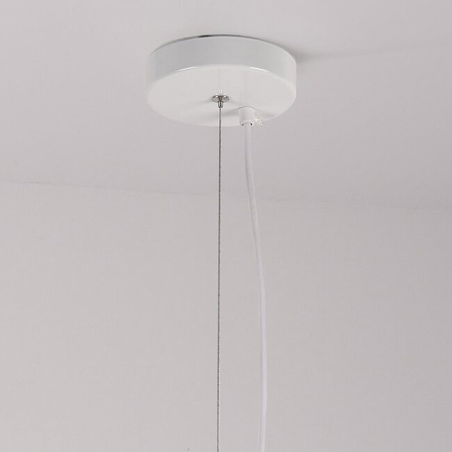 Wabi Sabi Pendelleuchte Yume mit Sandbeige Steinmotiv - 60 x 50 cm