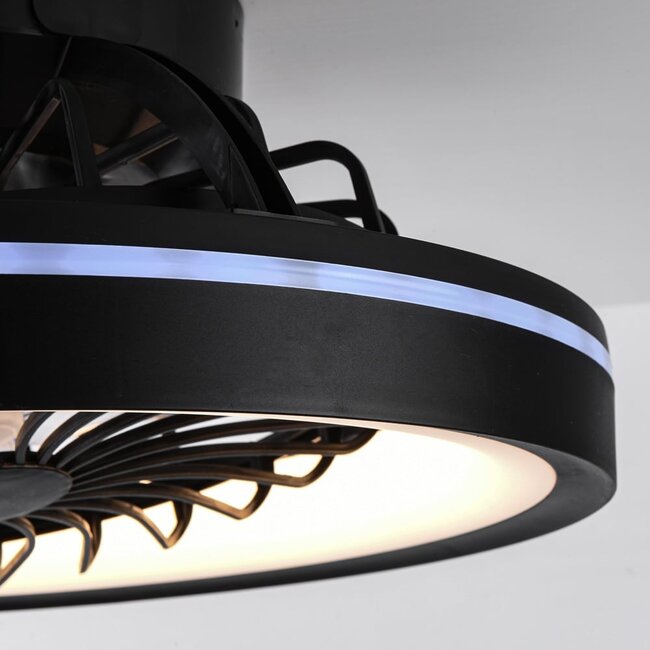 Deckenventilator mit dimmbaren LEDs und RGB-Funktion - Flow