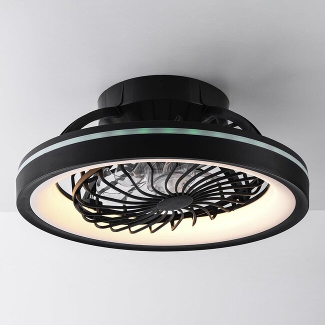Smarter Deckenventilator Flow mit Fernbedienung, Tuya Smart App und RGB Funktion