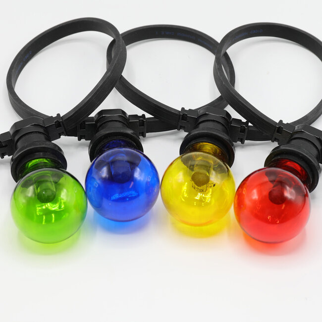 Illu Lichterkette, 4 farbige LEDs, große Abdeckung