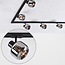 Schienensystem Juna 3 Meter 1-Phasen mit rauchfarbenen Spots