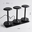 3er-Set kabellose Tischlampen Charge mit Ladestation - integrierte LED