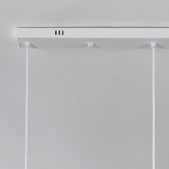 Moderne Wabi Sabi Pendelleuchte mit Steineffekt weiß, 3-Licht - Iki