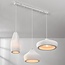 Moderne Pendelleuchte weiß im Wabi Sabi Stil, 3-Licht - Kaze