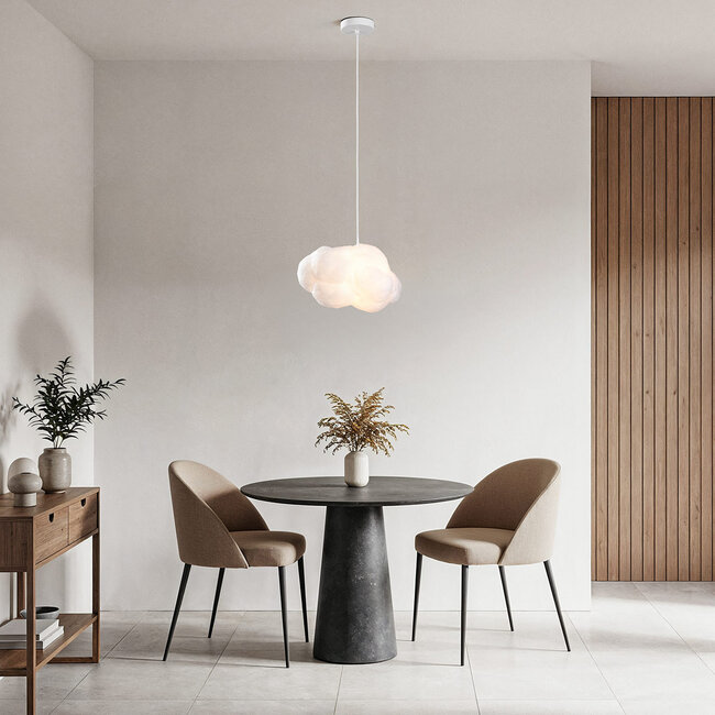 Weiße Hängelampe in Wolkenform Kumo 30 cm - Wolkenlampe