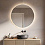 Badezimmerspiegel mit Beleuchtung Reflecta Ø80 cm - Dimmbare Beleuchtung mit Berührungssensor, einstellbare Farben und Spiegelheizung