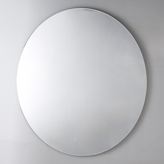 Badezimmerspiegel mit Beleuchtung Reflecta Ø100 cm - Dimmbare LEDs mit Berührungssensor, einstellbare Farben und Spiegelheizung