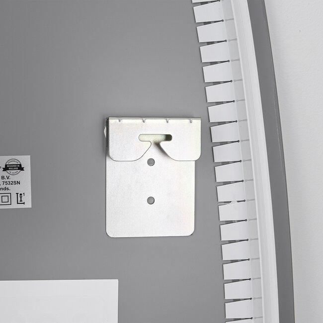 Badezimmerspiegel Glimmer mit dimmbarem Licht, Berührungssensor, einstellbaren Farben und Spiegelheizung