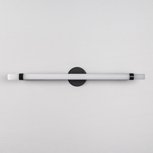 Verschiebbare Badspiegelleuchte schwarz mit integrierten LEDs - Optix