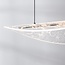 3-stufig dimmbare Design-Hängelampe Flectra mit Marmormuster - Schwarz