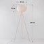 Stehlampe Twine Japandi-Stil