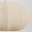 3-flammige Hängelampe Fabrica - beige Stoff-Lampions