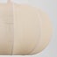 3-flammige Hängelampe Fabrica mit Stofflampions - Beige mit rosa Unterton